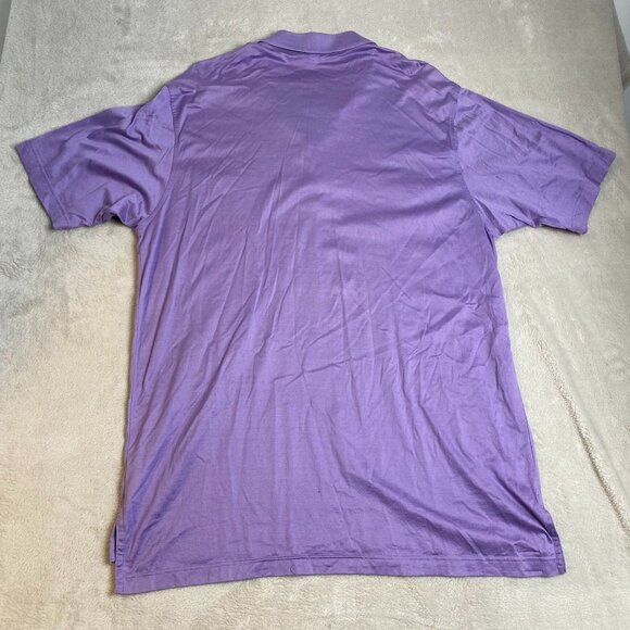 Peter Millar Men's Polo Shirt XL Short Sleeve 100% Cotton Purple Golf PCG Casual - Picture 13 of 13